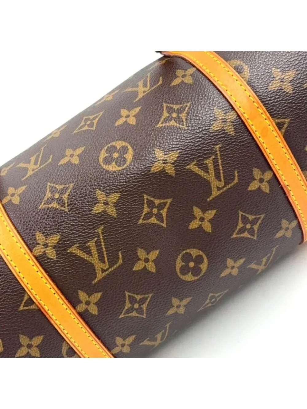 Louis Vuitton Papillon 30 Monogram Leather Brown Light Handbag Gold